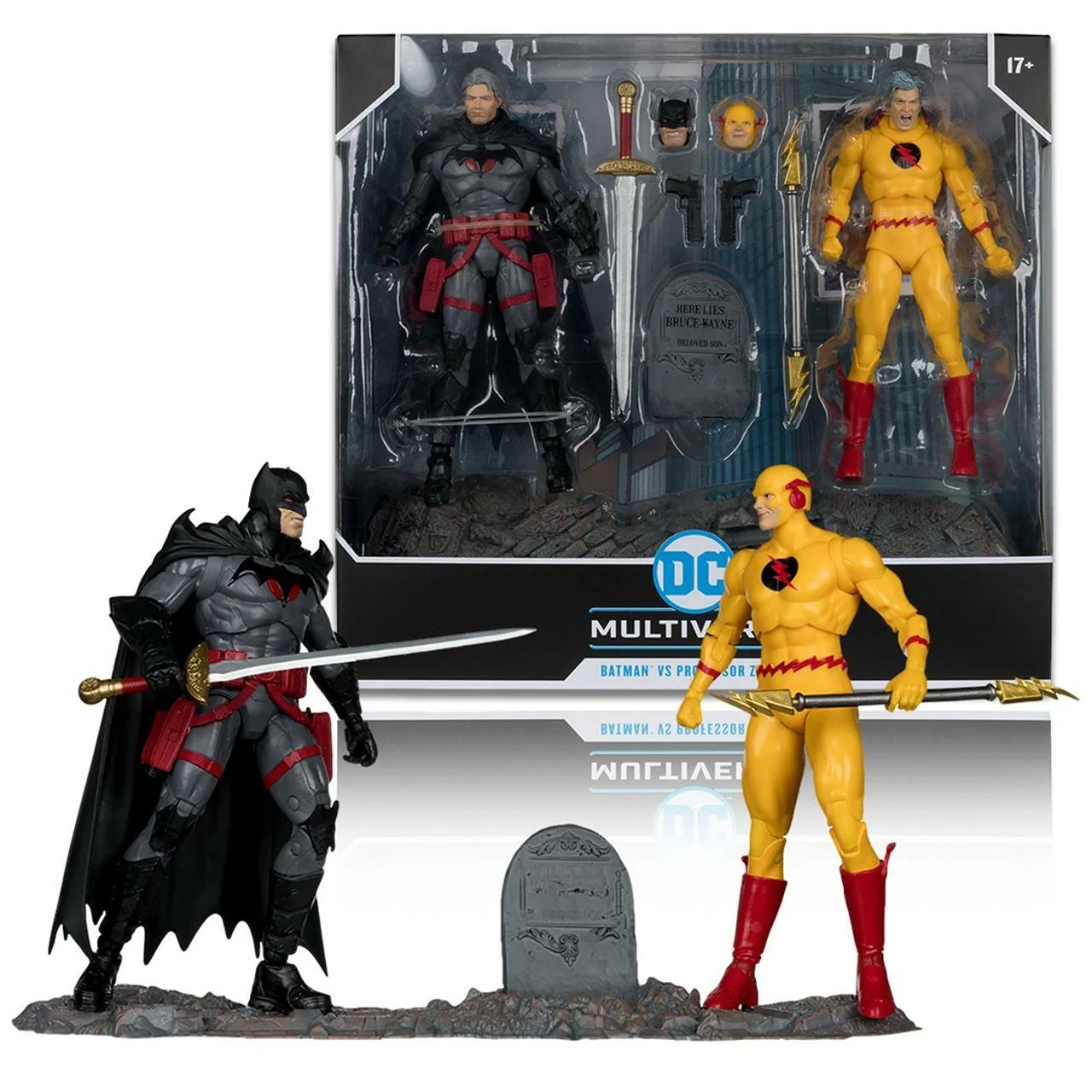 Mcfarlane Toys DC Multiverse Thomas Wayne Batman and Professor Zoom Flashpoint A