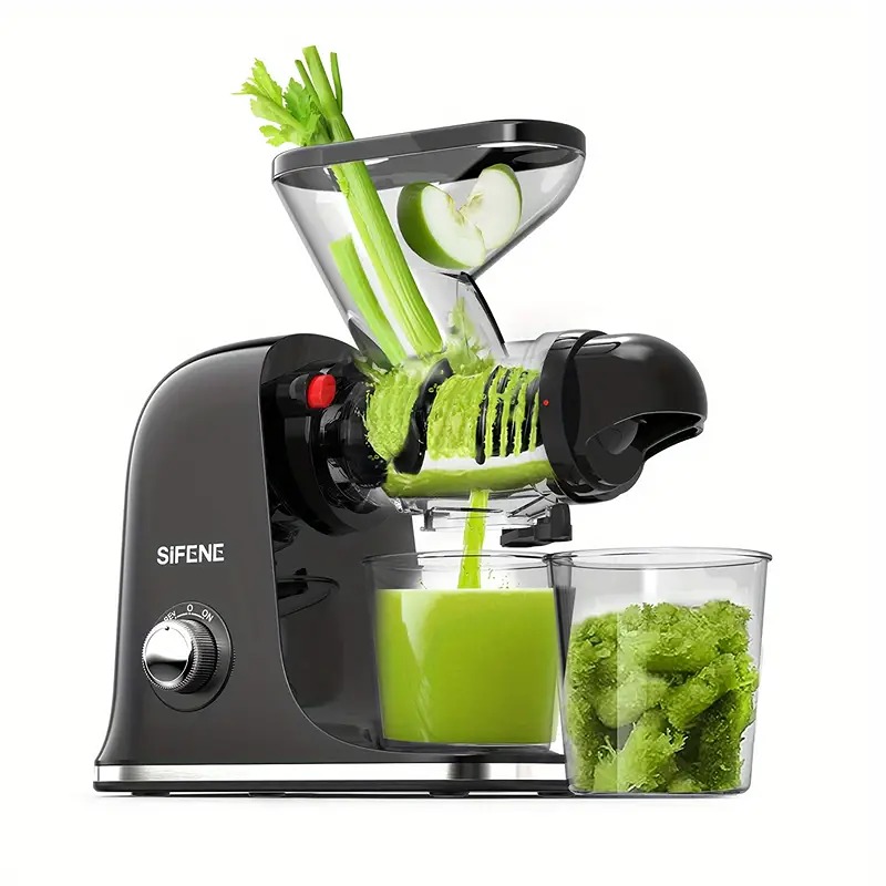 Slow Juicer, Multifunctional High Nutrition Fruit and Vegetable Juicer,