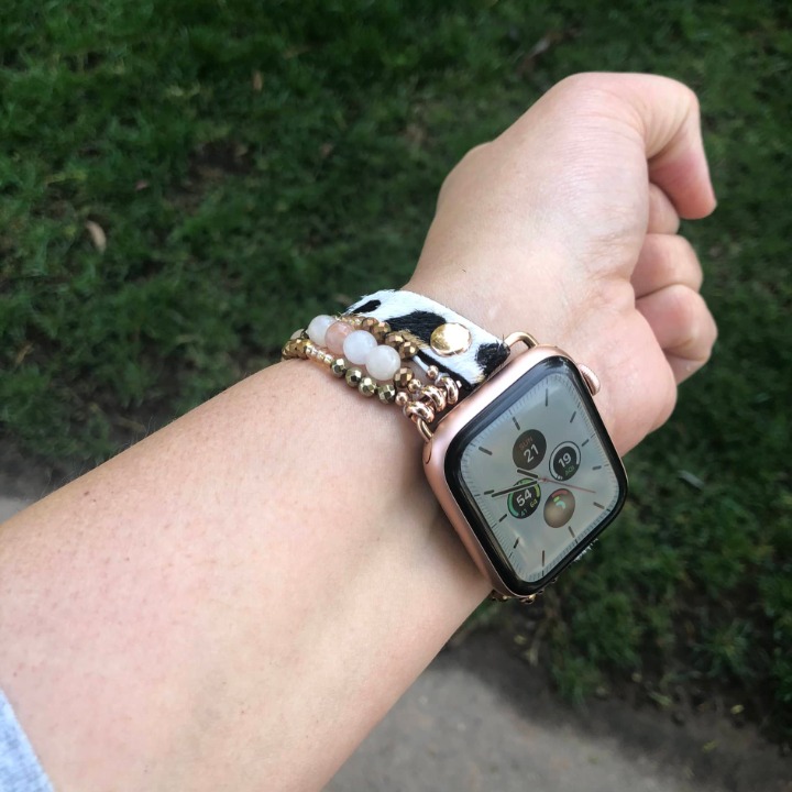 (Only Band) Bracelet Band Beaded Compatible with Apple Watch 38mm 40mm 41mm