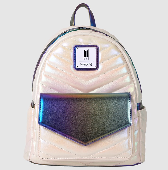 Funko Pop! By Loungefly BTS Iridescent Quilted Mini Backpack