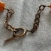 vintage carnelian copper necklace