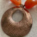 vintage carnelian copper necklace