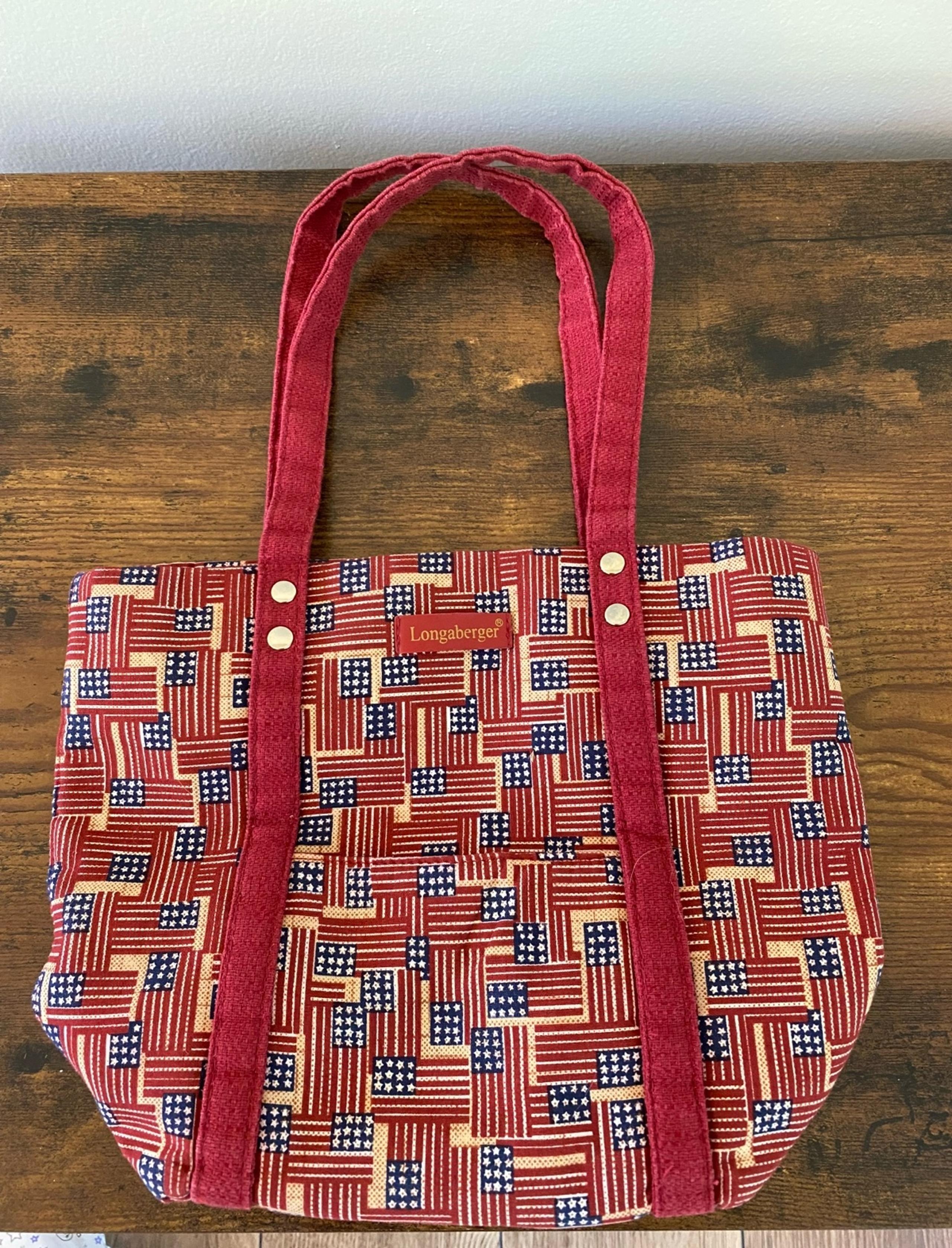 Longaberger American Flag Tote Bag
