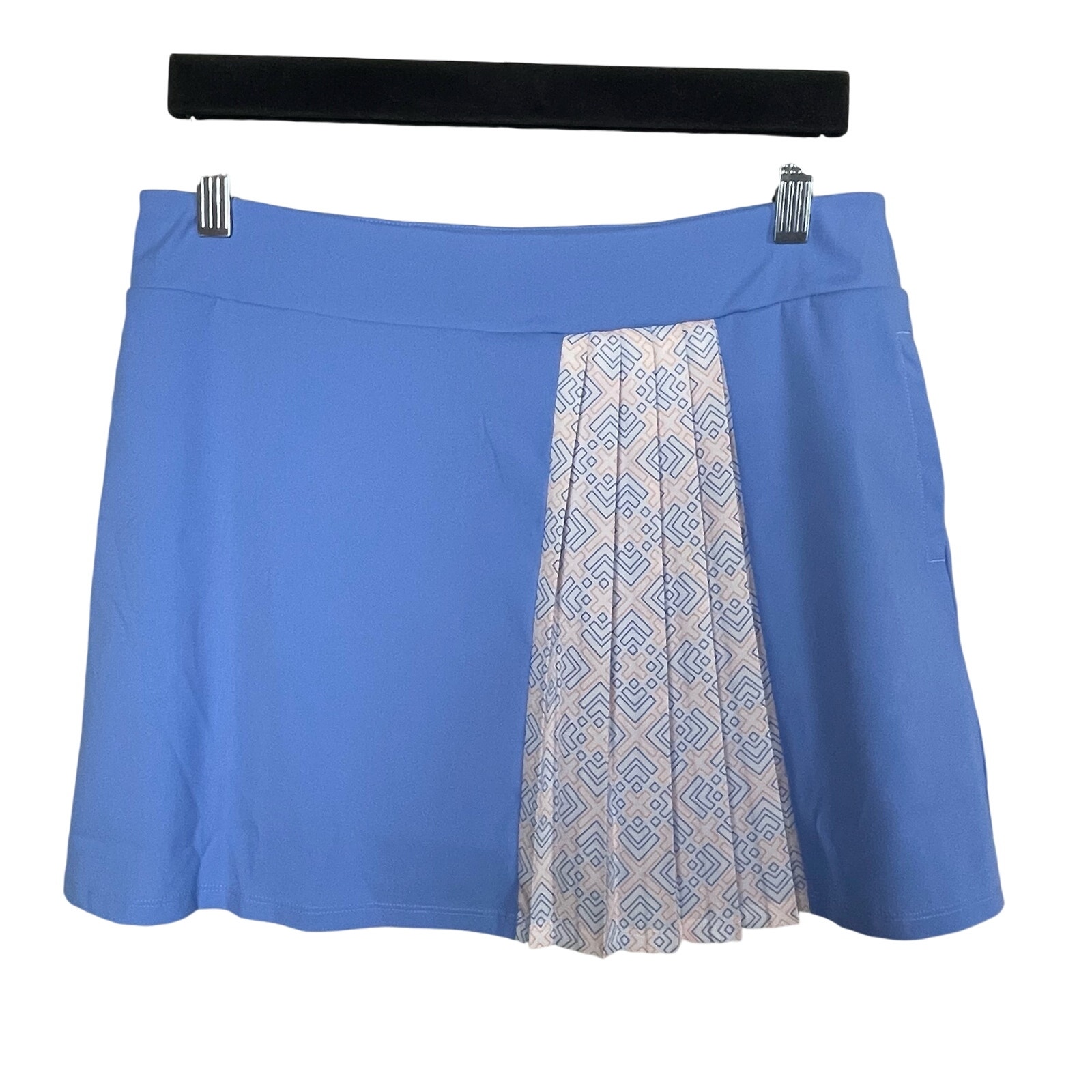 NWT Adidas Women's Sz S Blue Tour Accordion Skirt White Tennis Skorts