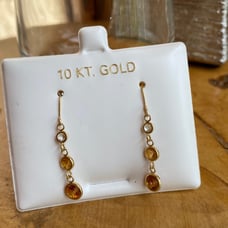 10 KT / Citrine earrings