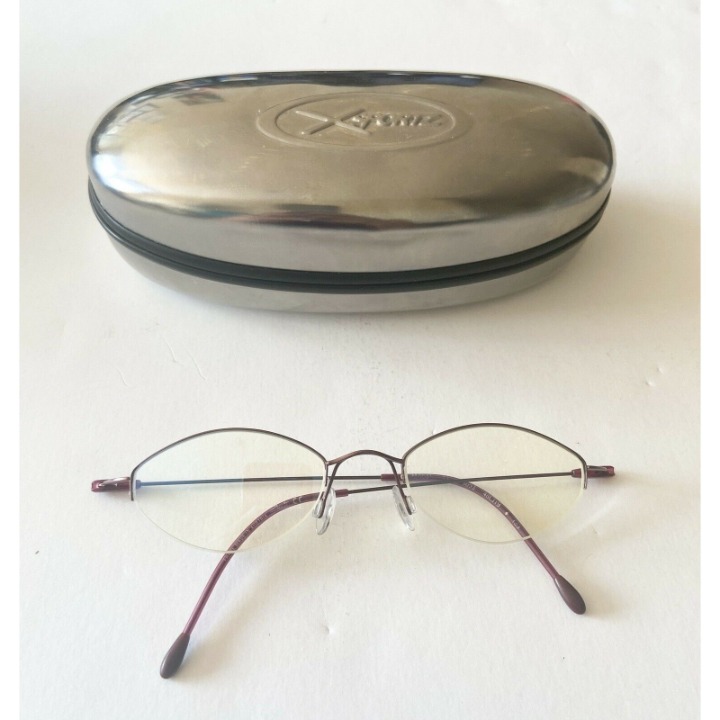 Silhouette Semi-Rimless Titanium Red