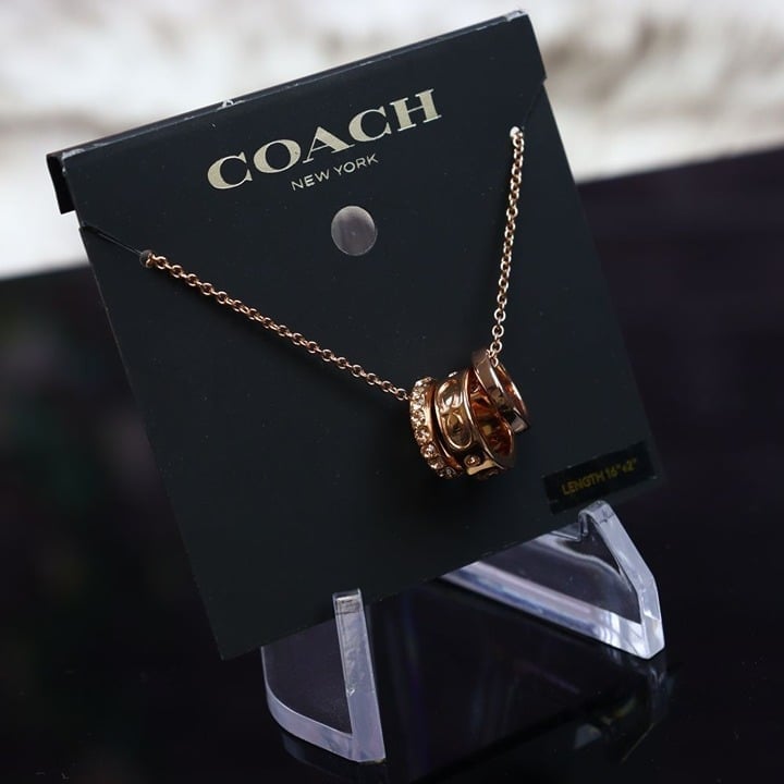 COACH Signature Rondell Necklace CI902 RGD