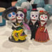 Dia de los Muertos Dancing Calaveras Couple Figurines Decor