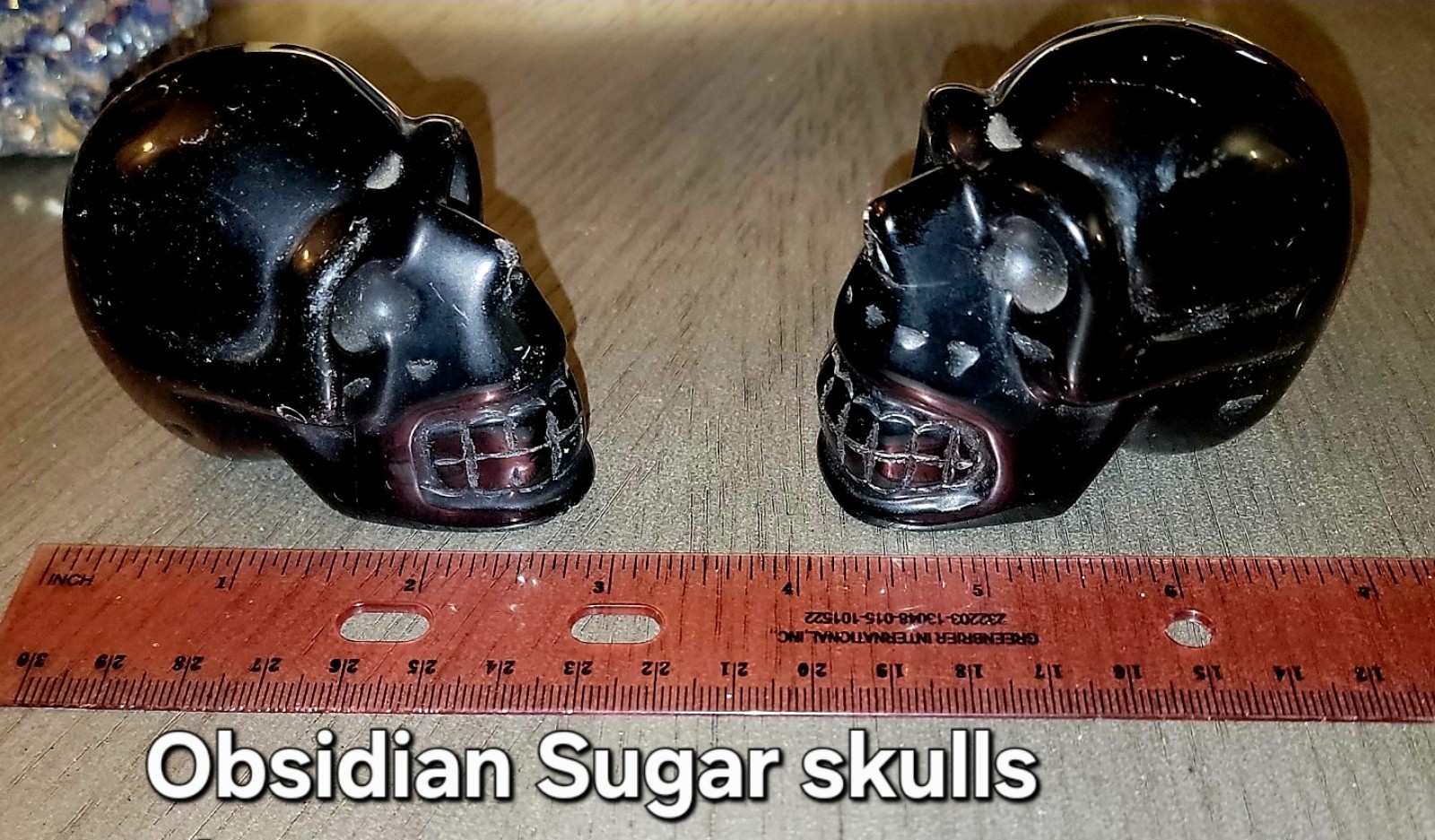 Obsidian sugar skulls