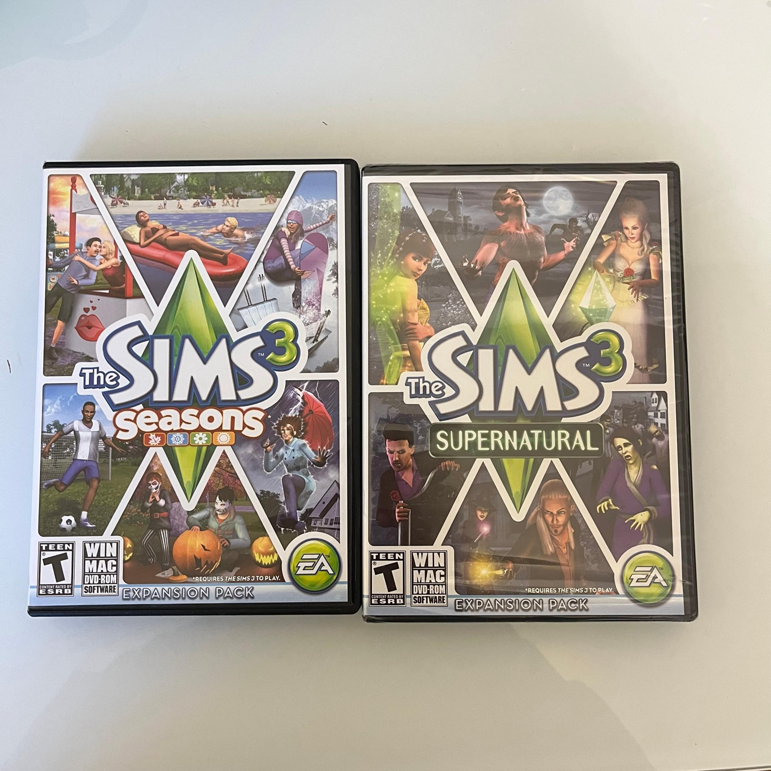NWT EA Sports The Sims 3 Expansion Pack Seasons and Supernatural Bundle