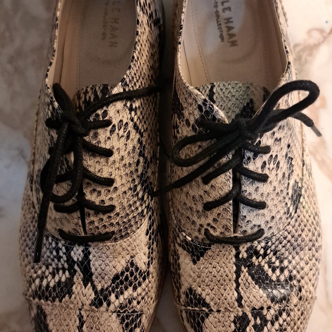 Cole Haan Modern Classic Oxford Python Printed Leather