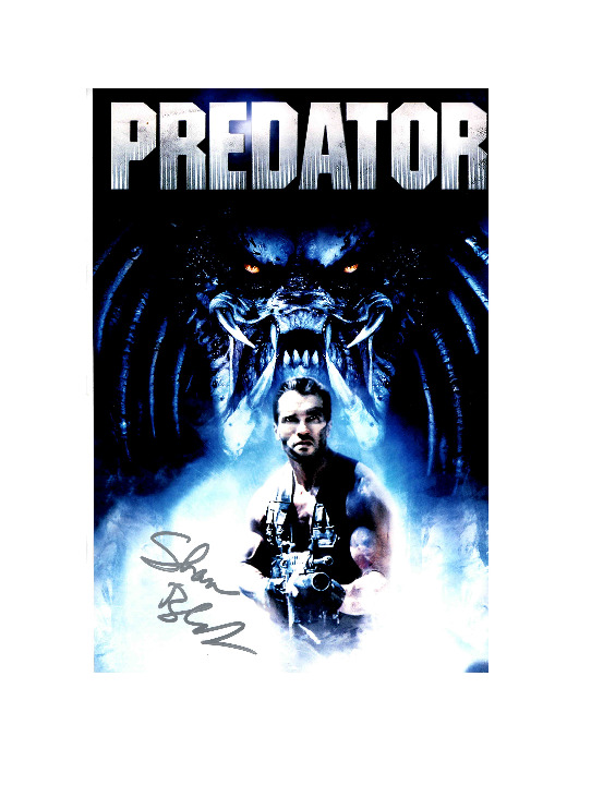 Shane Black Signed Autograph 12x18 Predator Photo