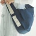 Caldofabbrica Messenger Bag Shoulder Navy Stripe Made in Japan