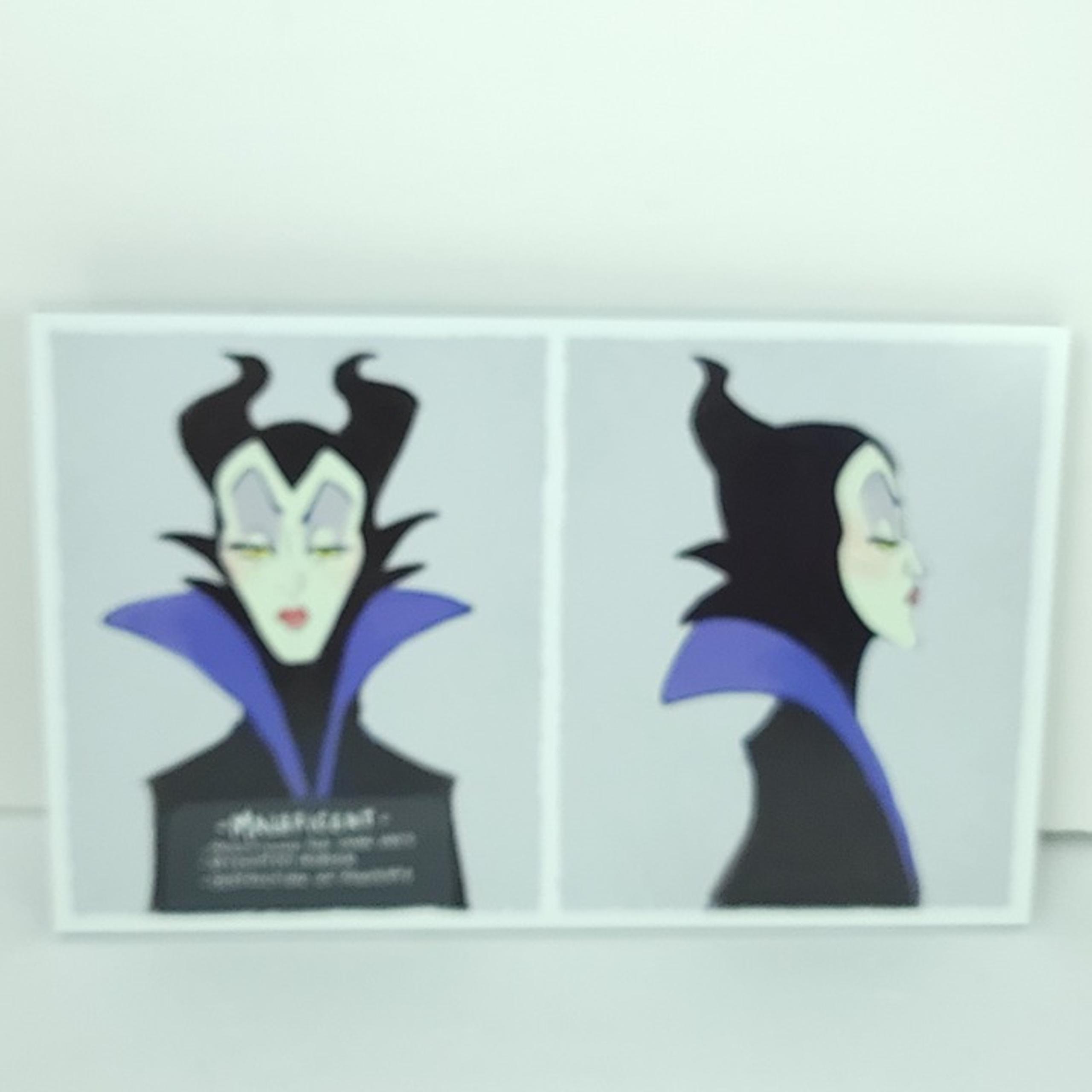 Maleficent Jail Mug Shot Wall Photo Art Board Print 11.75in x 7.25in