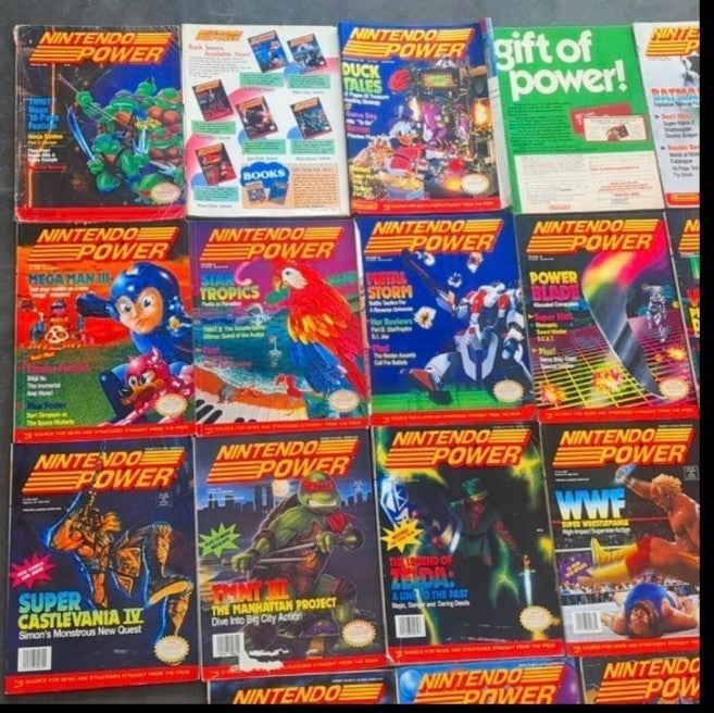 57x Nintendo Power Vol 6-59, 61, 62, 66, 67, 70 (minus 17, 44) Most with inserts