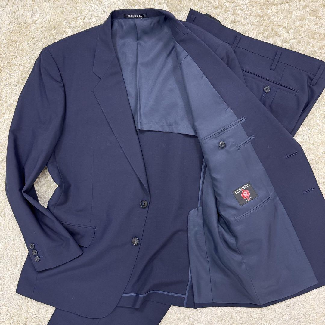 Men's Suit Dormeuil Setup Business Unlined Navy S Size