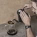 Gooseneck poured in stainless steel coffee pot