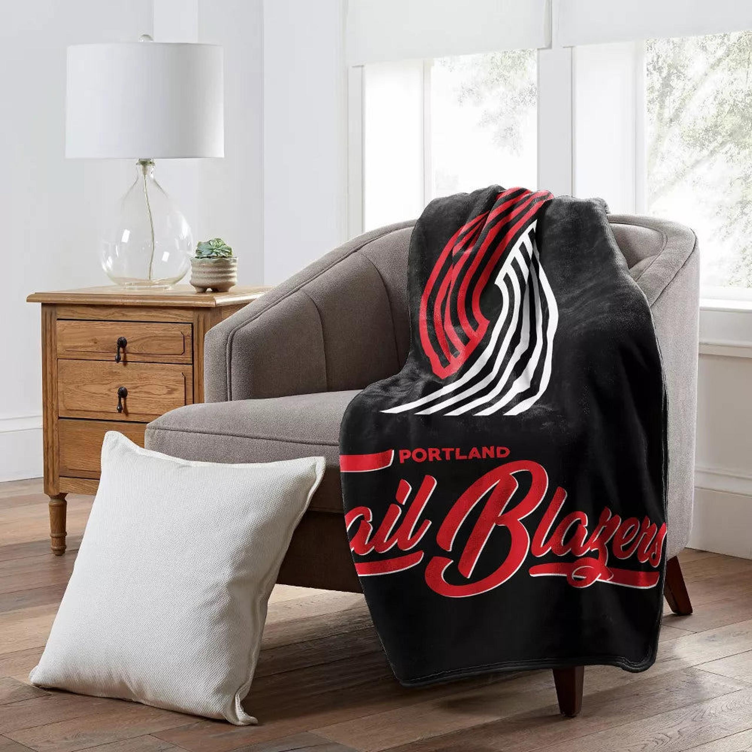 Portland Trailblazers Raschel Throw Blanket 50" x 60"