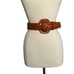 UNBRANDED Adjustable Large Buckle Brown Belt Braided Vintage