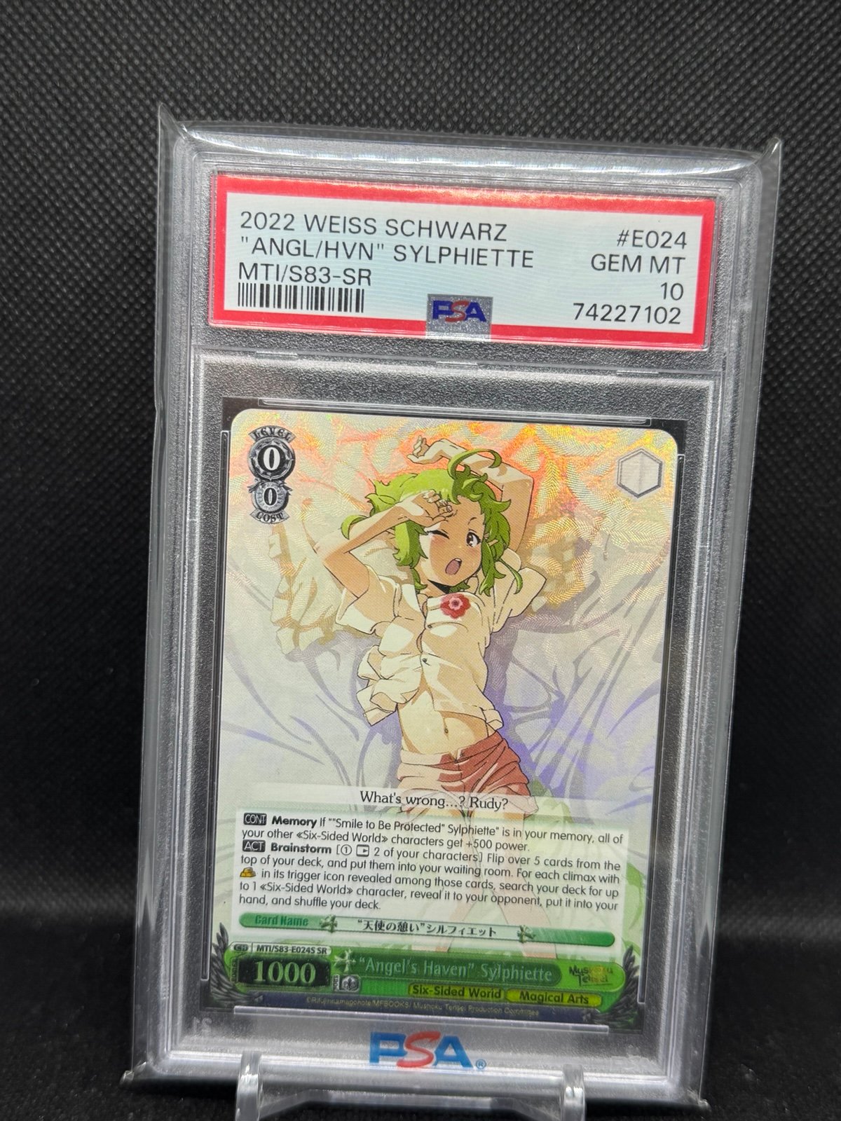 Weiss Schwarz Mushoku Tensei Angel's Haven Sylphiette SR PSA 10