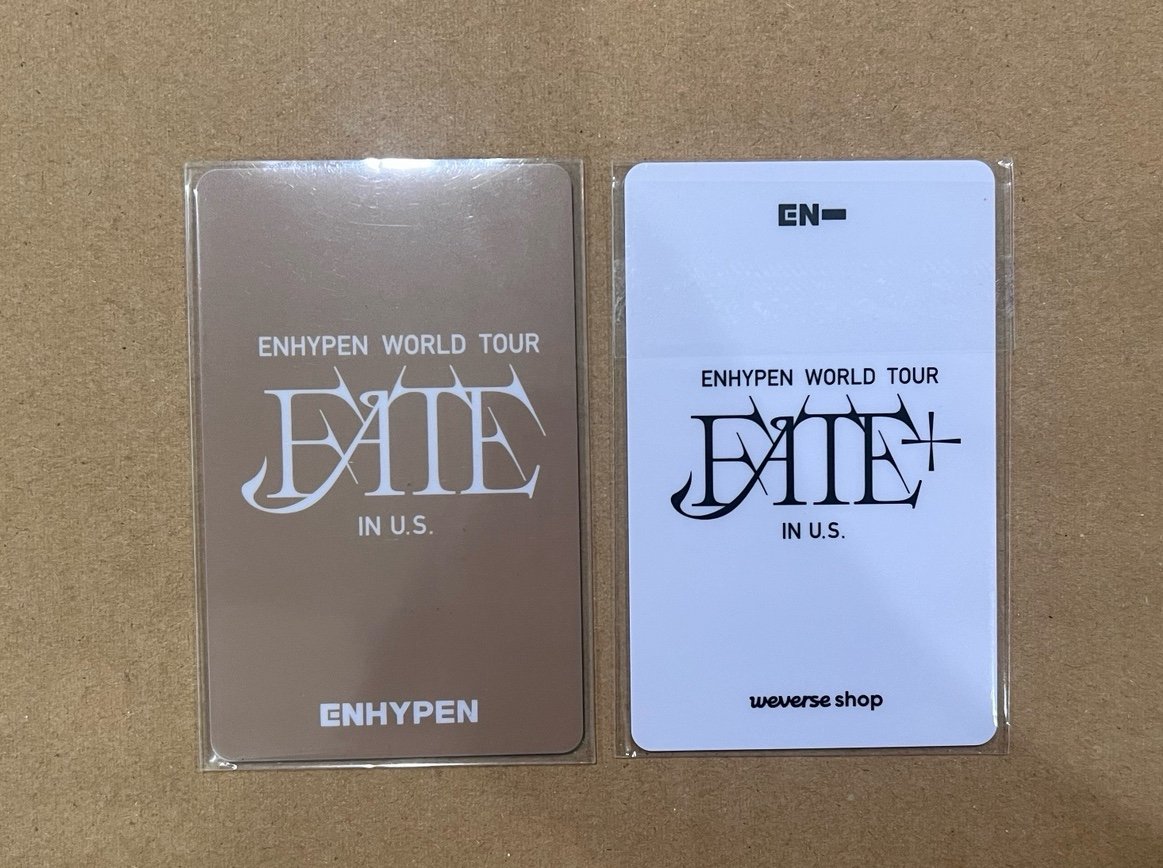 Enhypen Sunoo U.S. Exclusive Fate/Fate + Tour Lucky Draw Set