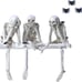 Skeleton Halloween Decor Scary Halloween Decorations Indoor 4 Inch Spooky