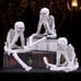 Skeleton Halloween Decor Scary Halloween Decorations Indoor 4 Inch Spooky
