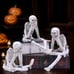 Skeleton Halloween Decor Scary Halloween Decorations Indoor 4 Inch Spooky