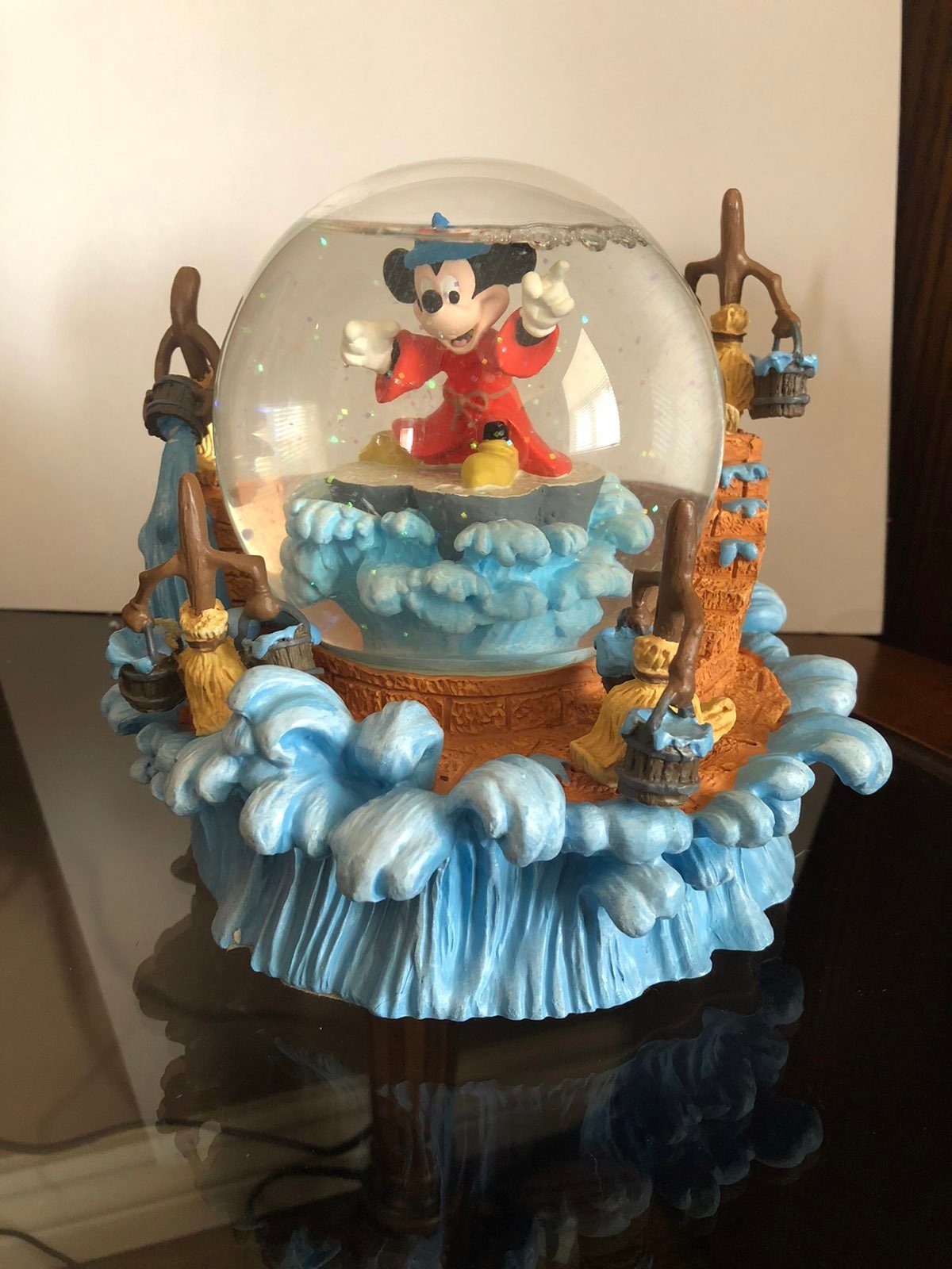 Disney sorcerer mickey mouse snowglobe