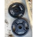 25 LB Round Olympic Cast Iron Grip Plates - Pair (50lbs Total) 2” Hole