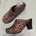 Dansko Rae Leopard Pony Hair Clogs