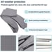 Savvycraft Bimini Top Storage Boot 103 W Grey Color Waterproof UV Protection