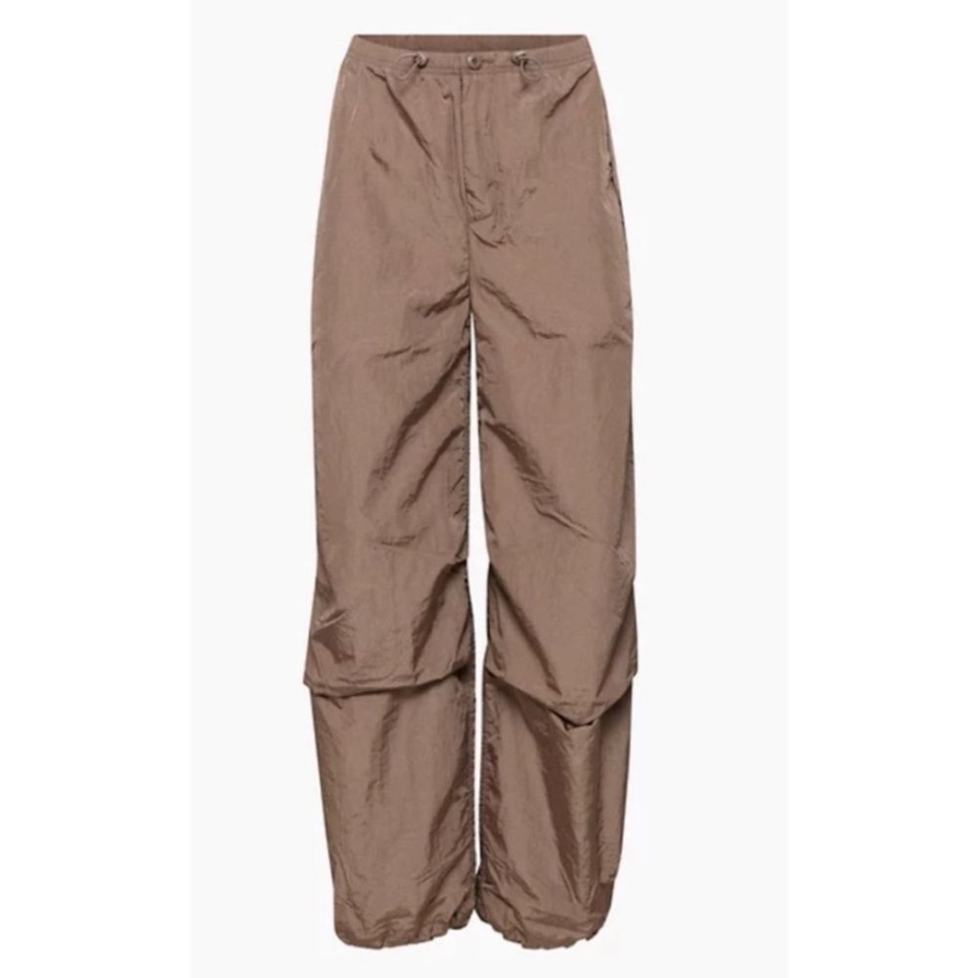 ARITZIA Tna Aviator Parachute Pant Deep Taupe Size Medium