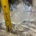 Vintage Etched Crystal Clipper Boat Liquor Decanter Set of 5 Toscany Javit Etche