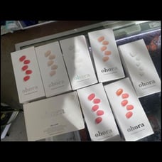 huge ohora gel nail kit 6 nail packs and 1 pedicure pack with gel lamp