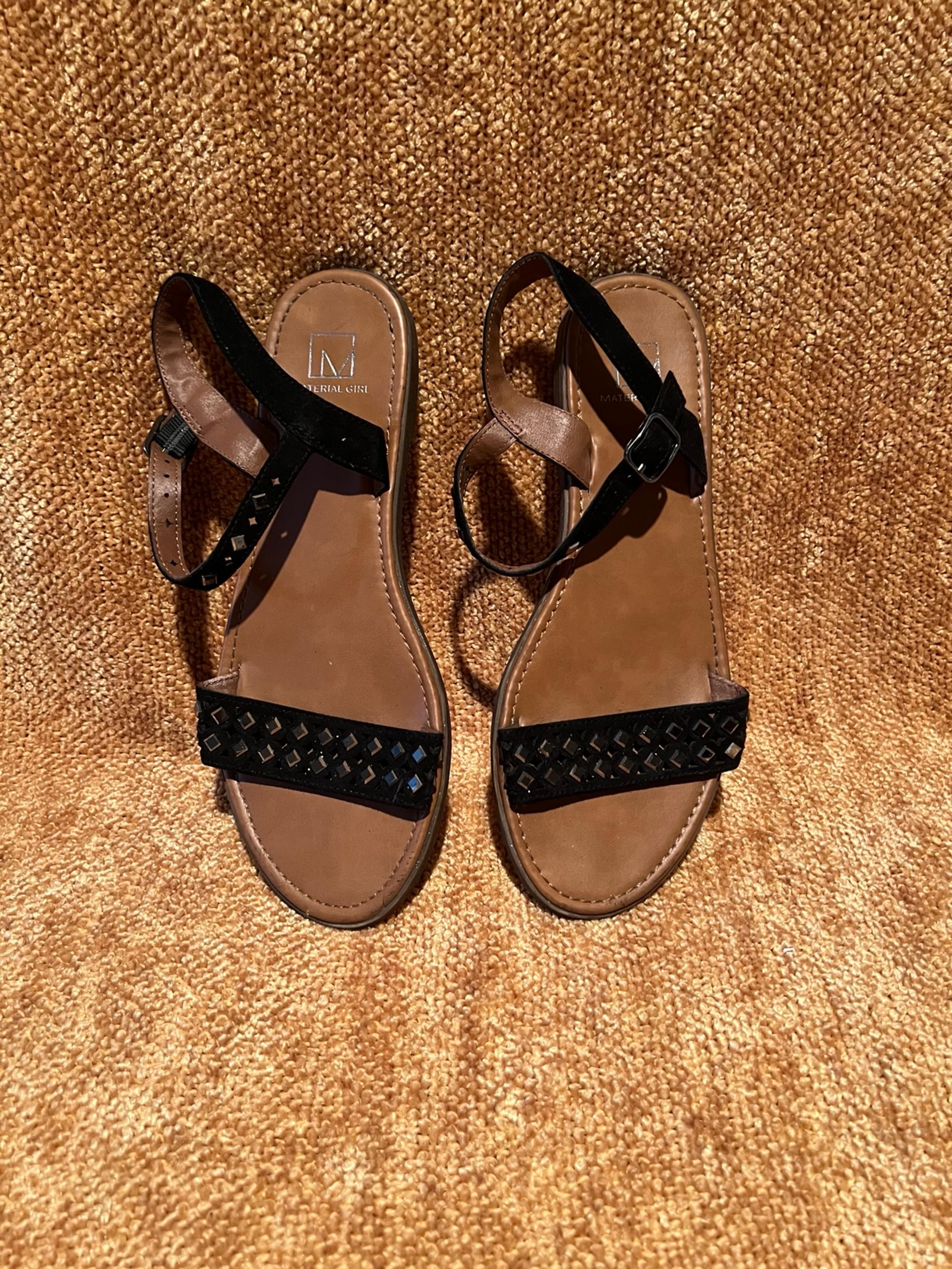 Material Girl Studded Strap Sandals