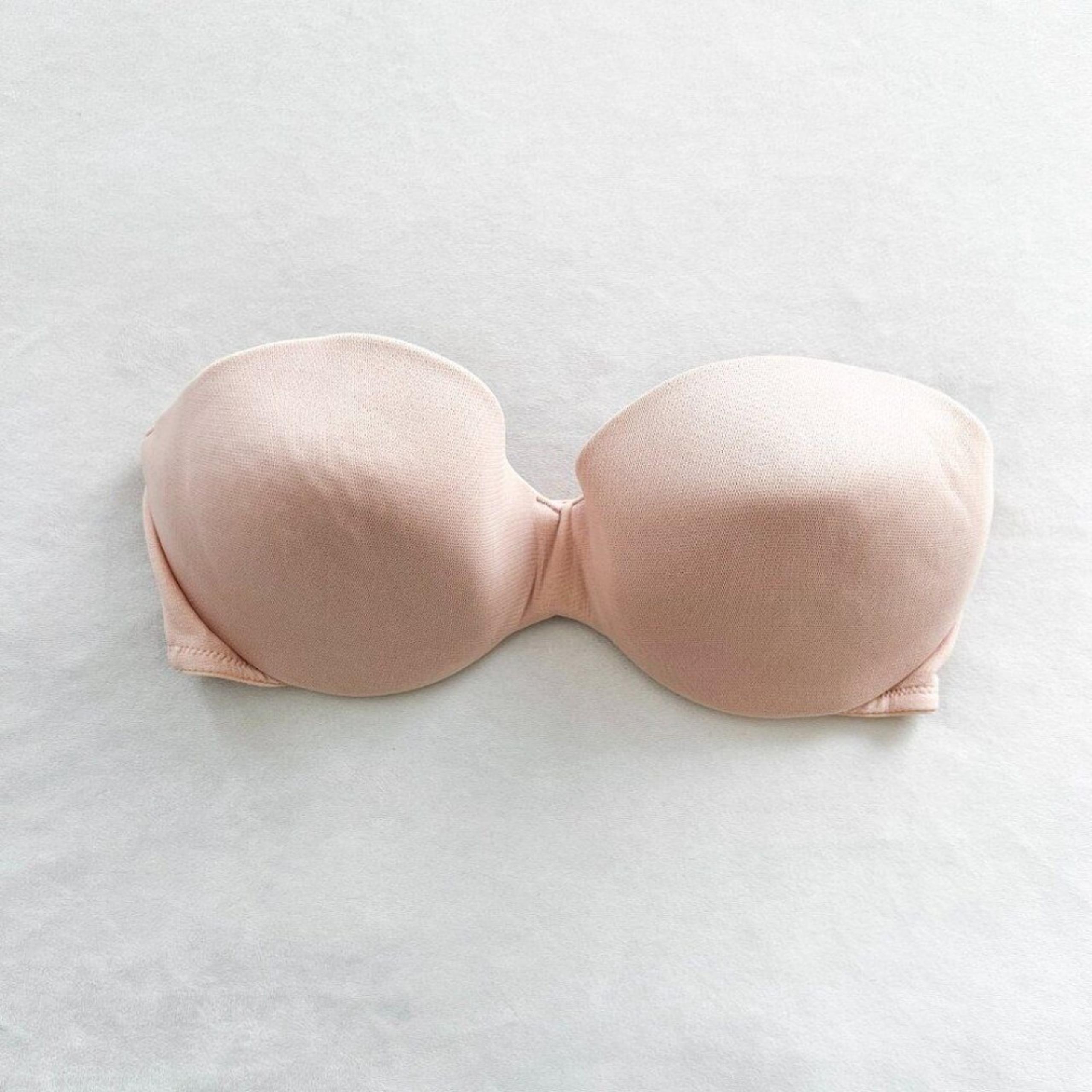 On Gossamer Nude Beige Strapless Bra