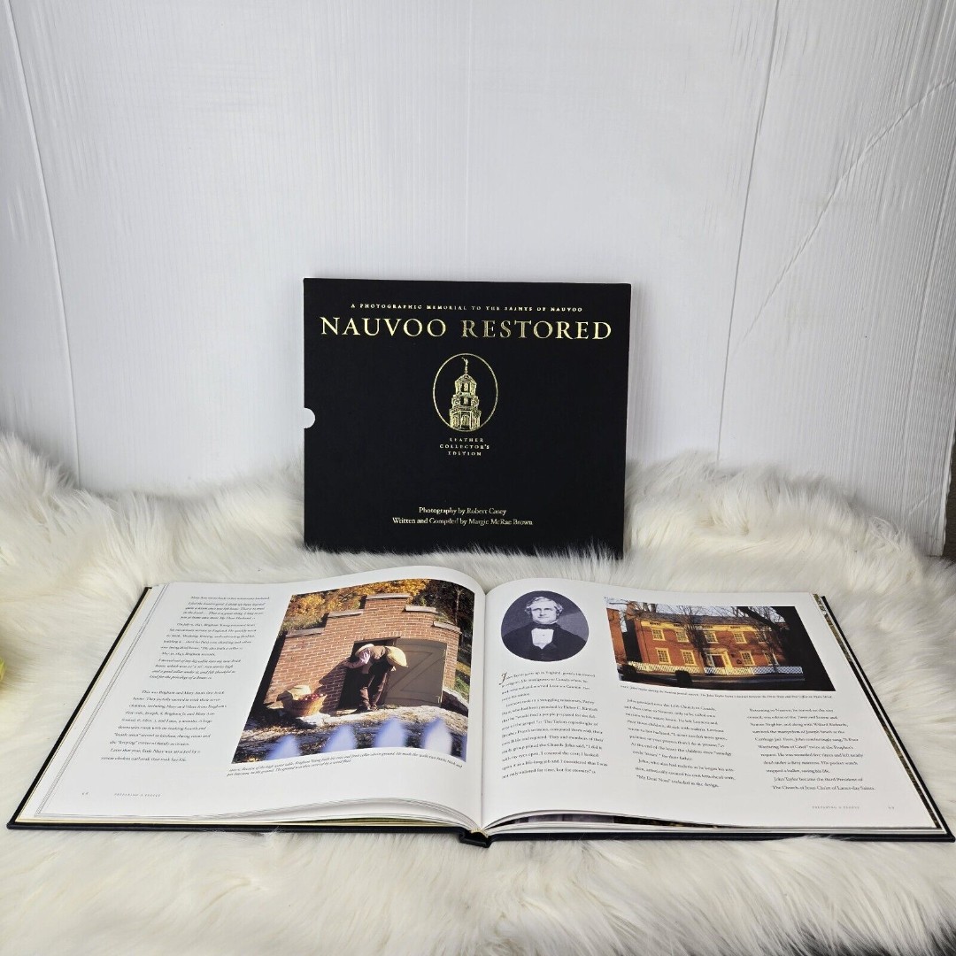 Nauvoo Restored Margie McRae Brown Leather Collector's Edition LDS Mormon Book