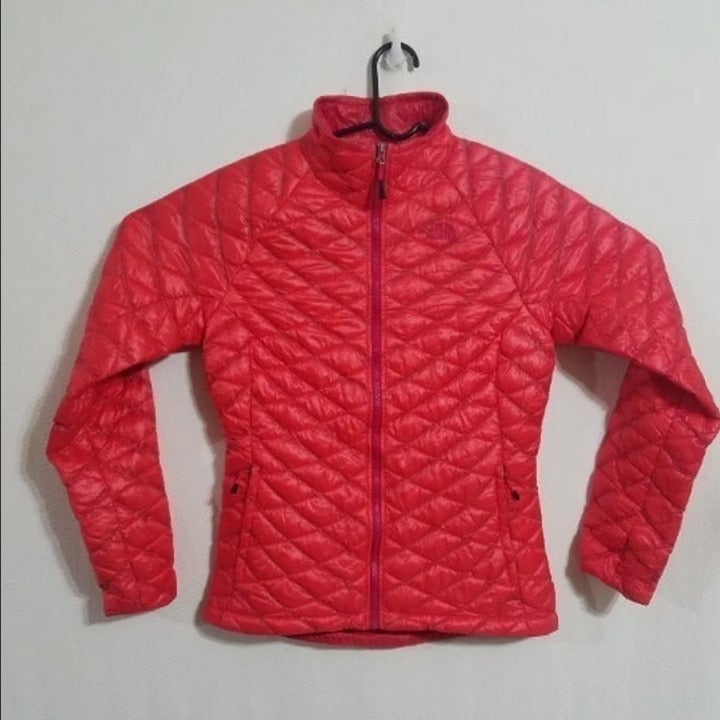 North Face Small Pink Thermoball Jacket Nano Micro Puff Puffer Lightweight Coat