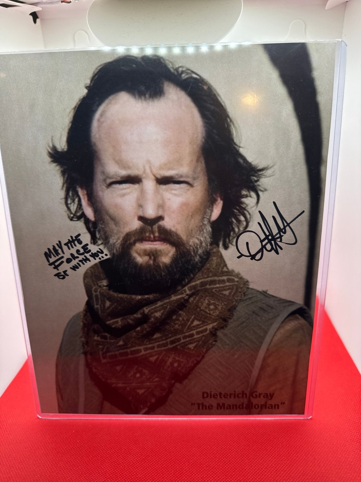 Star Wars Dieterich Gray Signed 8x10 photo The Mandalorian