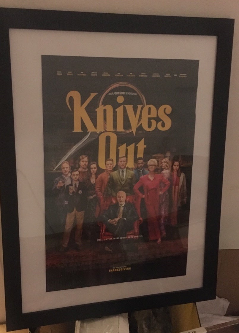 Knives Out framed poster 2019