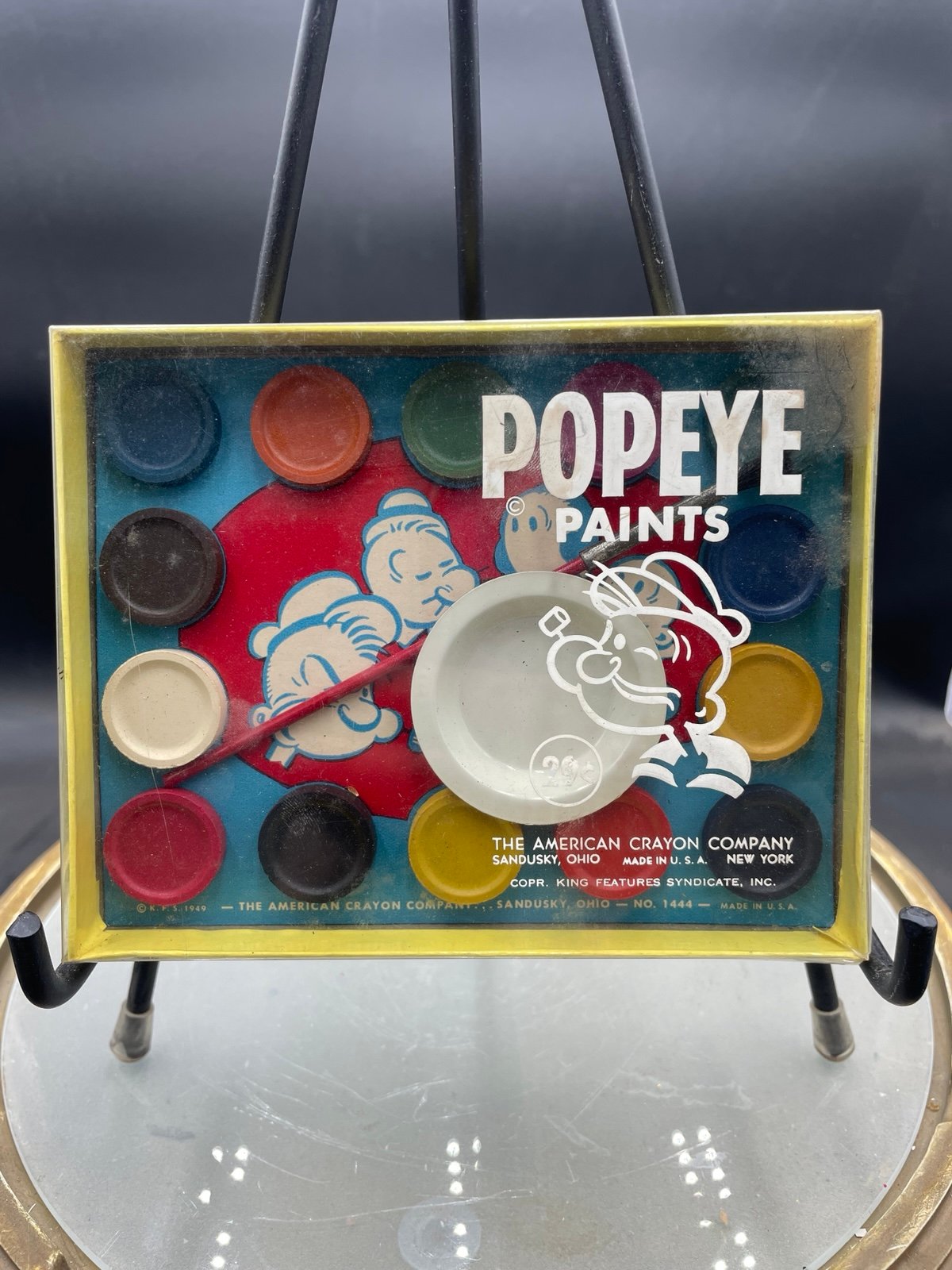 1949 POPEYE PAINTS AMERICAN CRAYON Co. King Features UNUSED!
