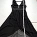 Charlotte Russe Y2K Whimsygoth Witchcore Black Asymmetrical Hem Sleeveless Dress