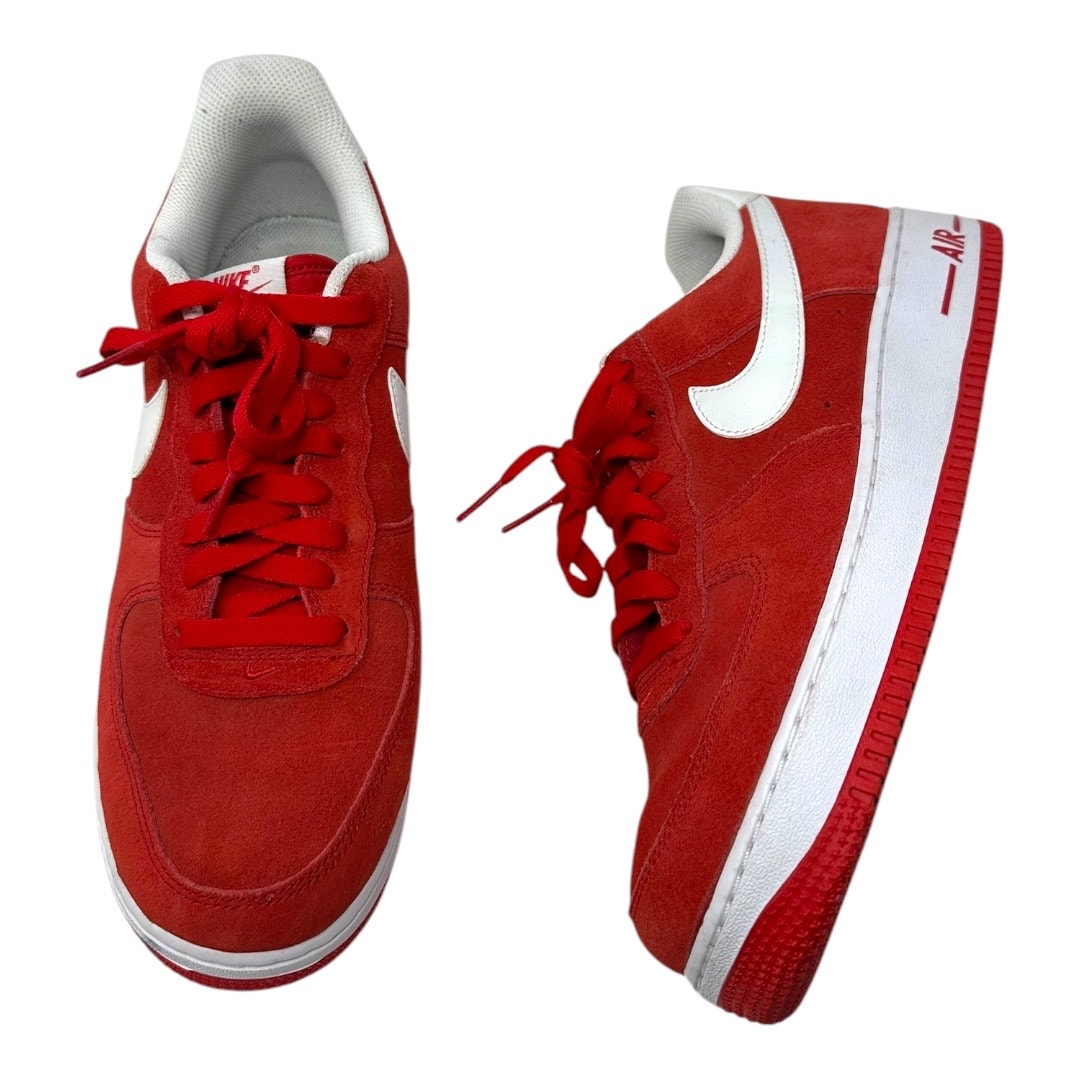 Nike Air Force 1 Low '07 University Red White Size 9.5