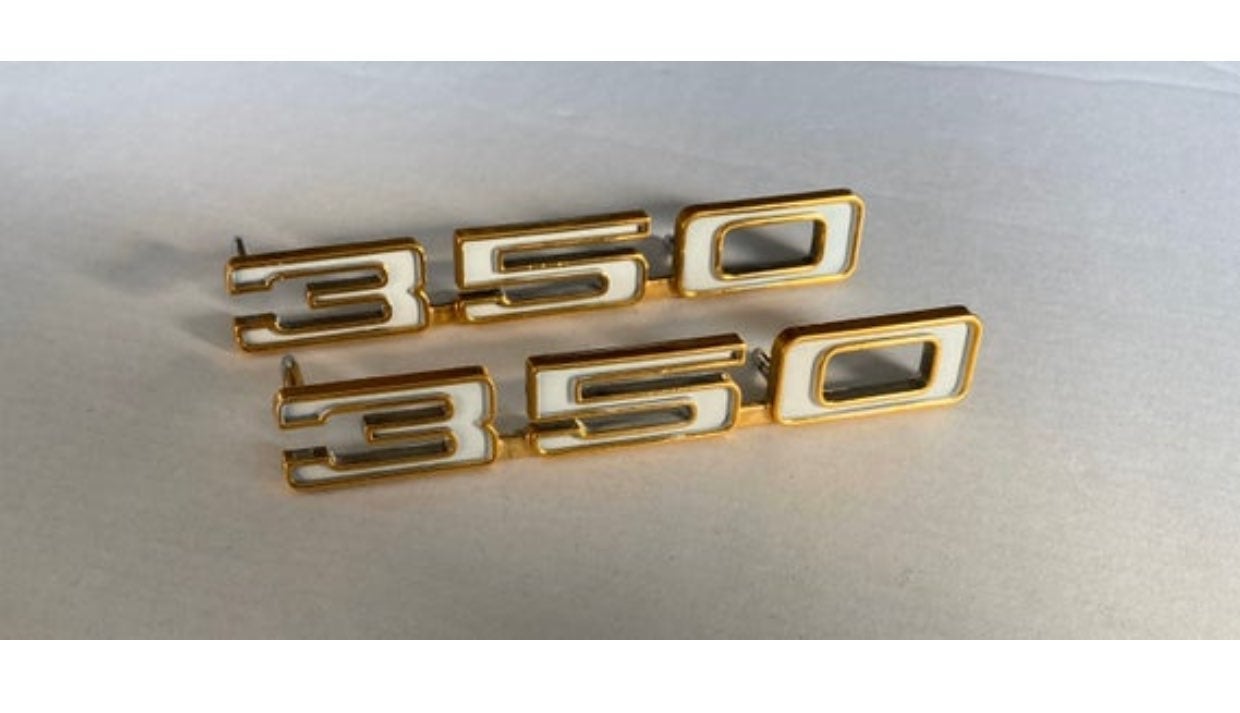 Chevrolet GM 350 Gold OEM Orig Logo