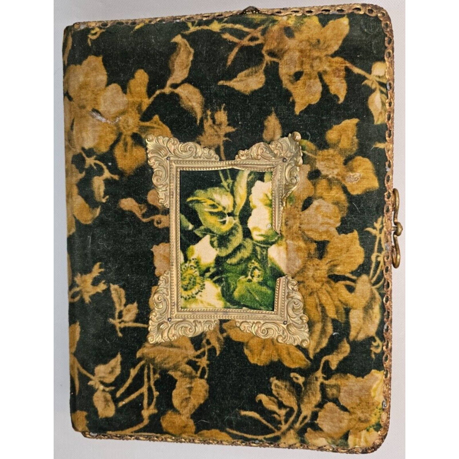 Vintage Decorative Photo Album With Tintypes And Cabinet Cards