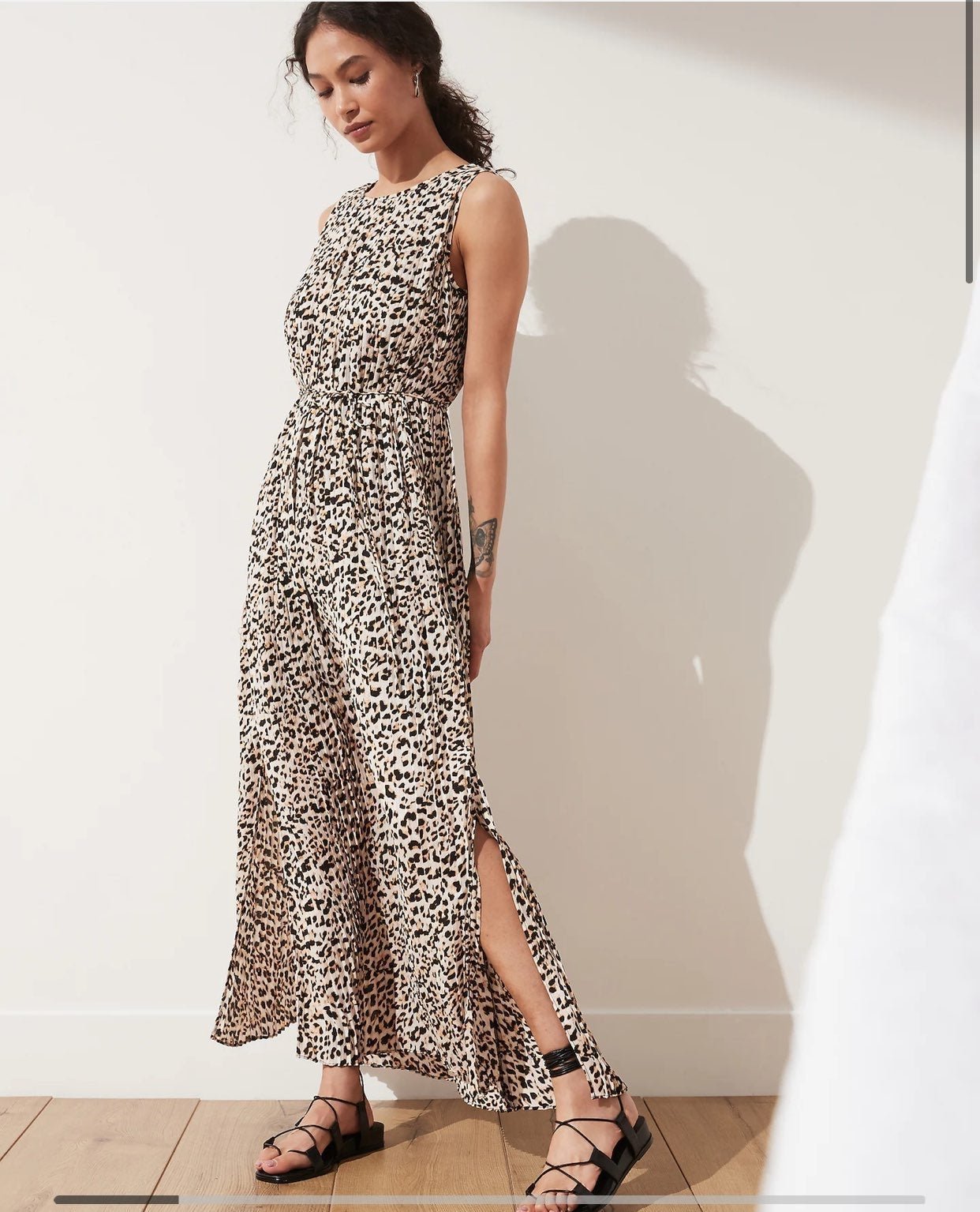banana republic leopard dress
