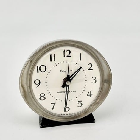 Vintage Westclox Baby Ben Wind Up Alarm Clock, Style 8 - Made in USA