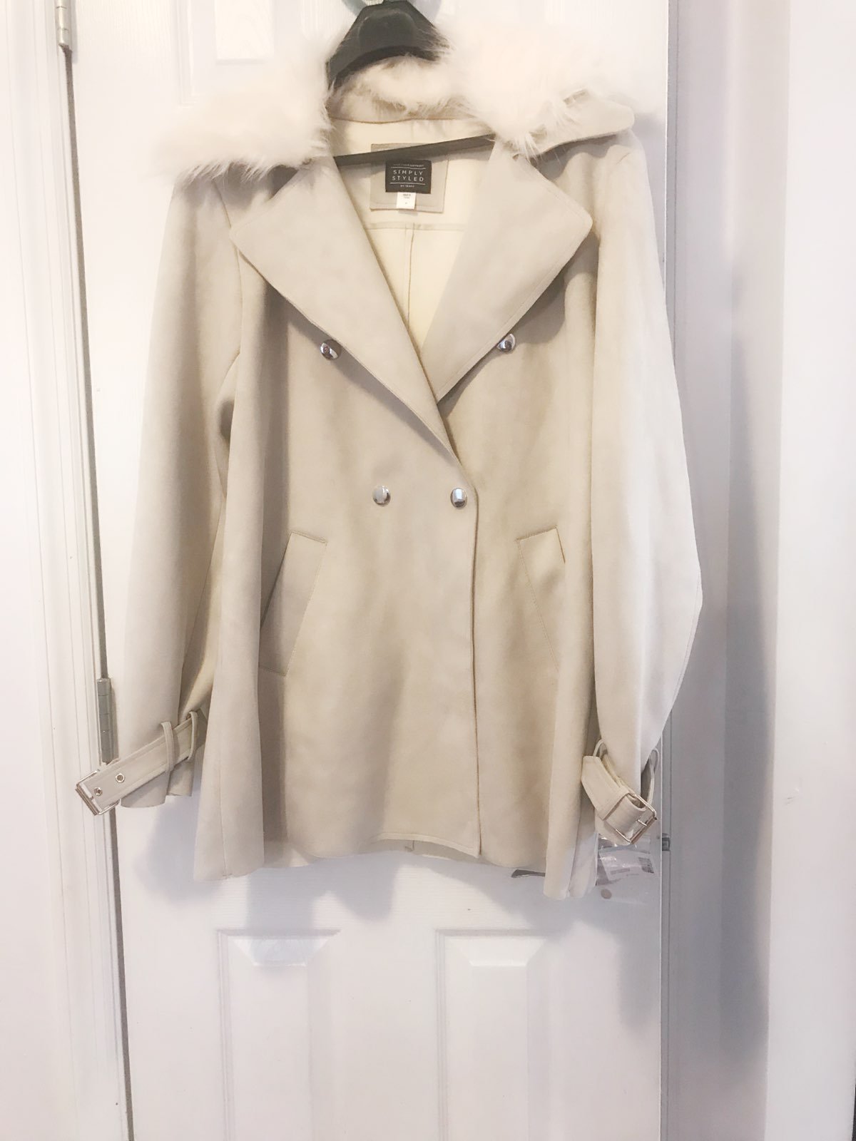 Simply Styled Faux Suede Coat