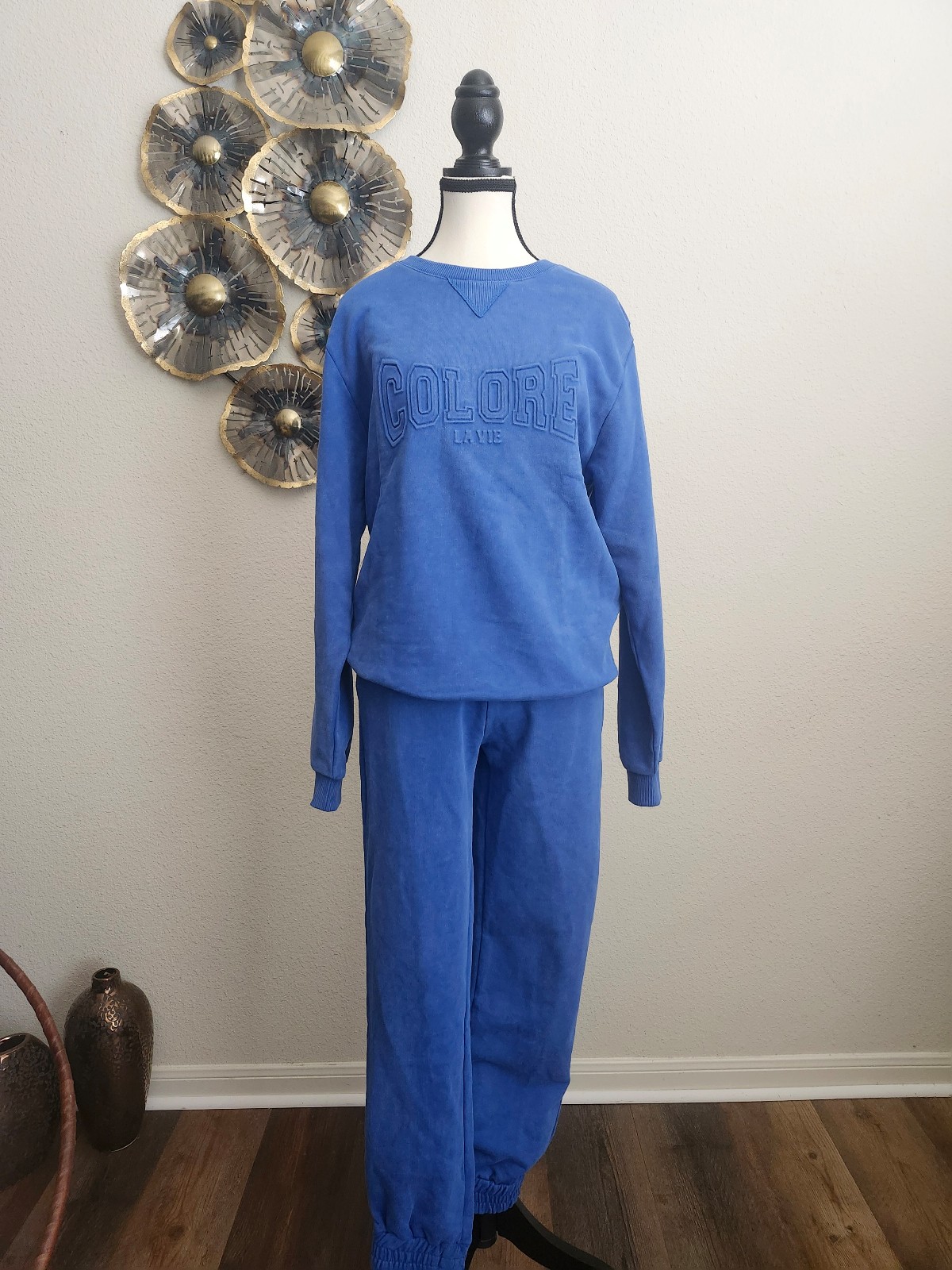 Nocturne Blue Sweatshirt/ Jogger Matching Set XS